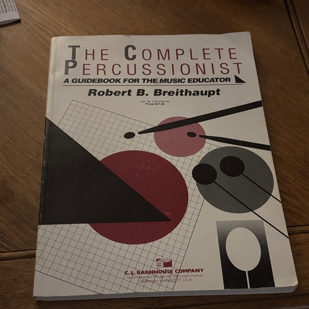 Percussionist Guidebook - Black and White